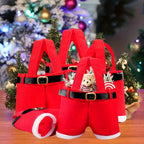 Sevair Deco Santa Pants Christmas Gift Bags 6-Pack