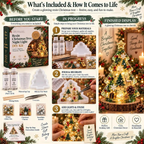 Sevair Deco Beginner-Friendly Resin Christmas Tree Night Light DIY Kit