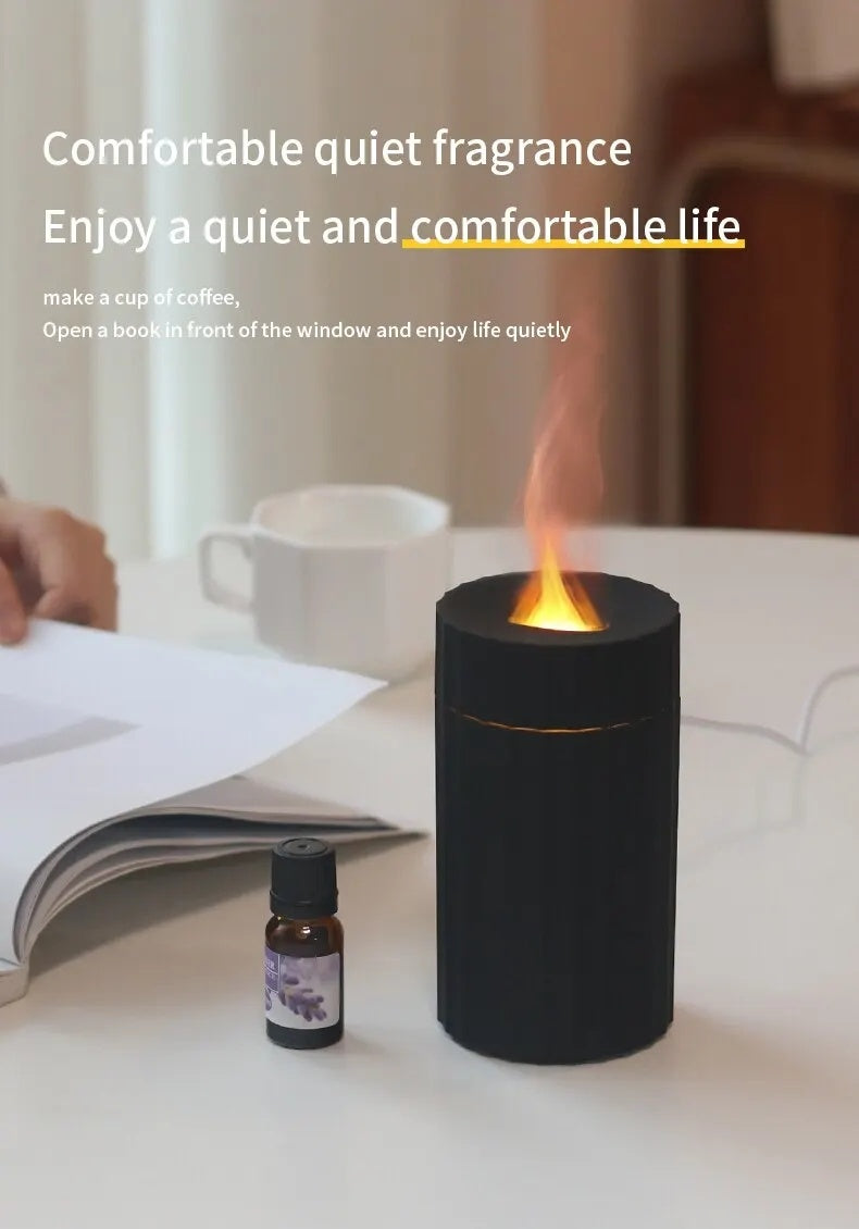 Sevair Deco - Flame Effect Essential Oil Diffuser – 100ml LED Mist Aroma Diffuser
