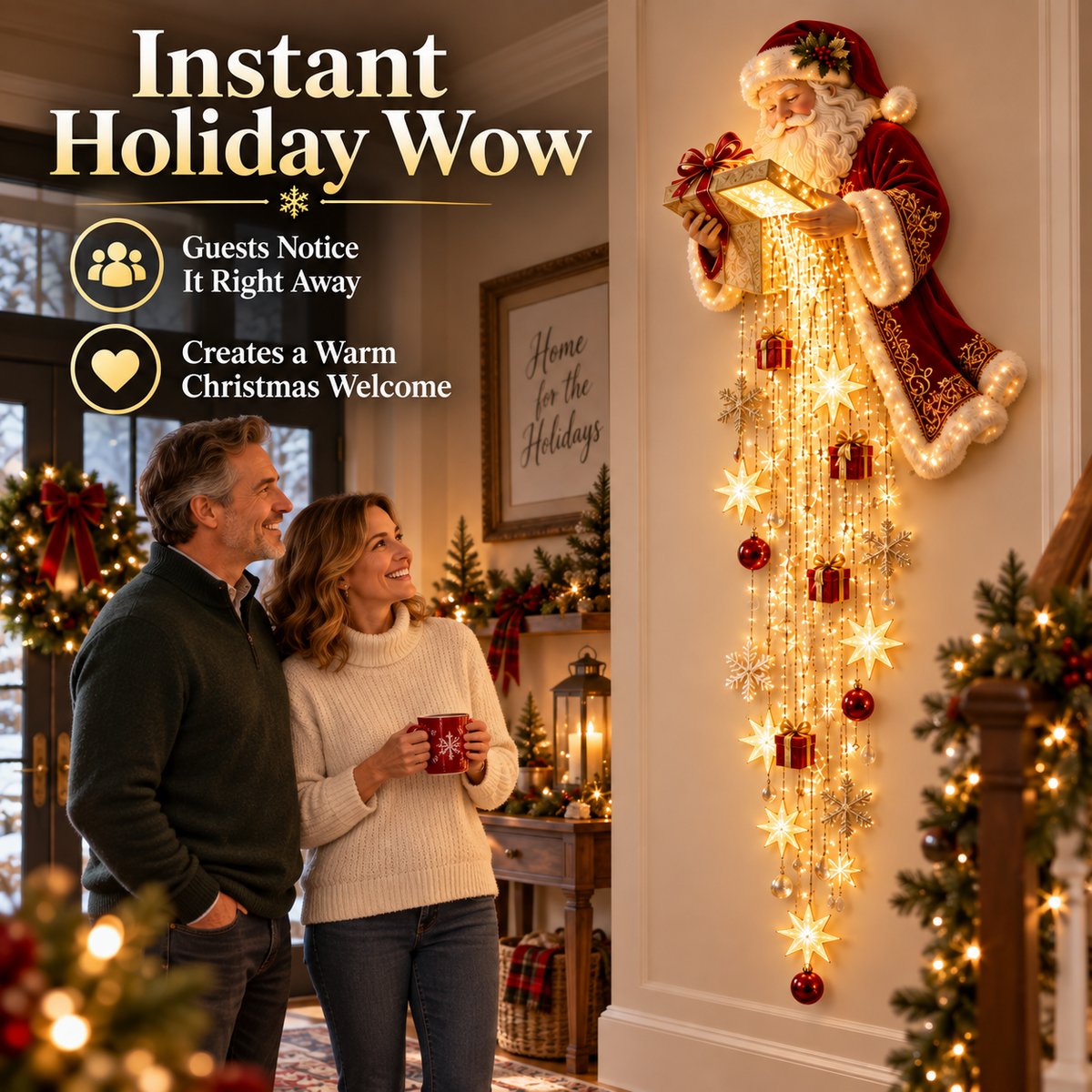Sevair Deco Santa’s Magical Gift Starfall Cascade