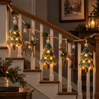 Sevair Deco Lighted Woodland Christmas Garland