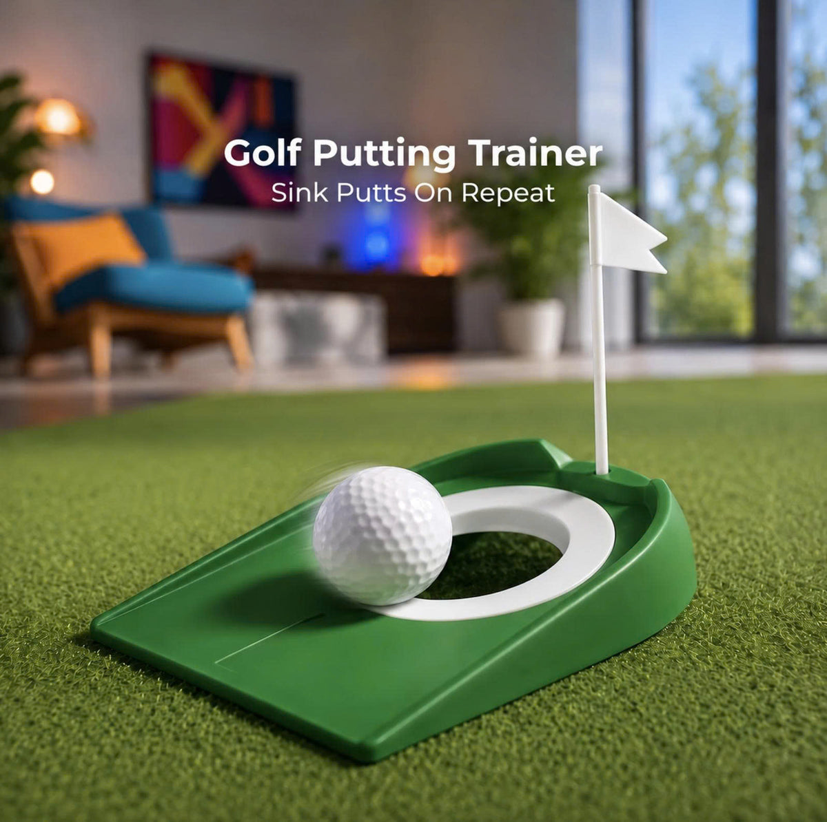 Sevair Deco Golf Putting Trainer for Home Practice