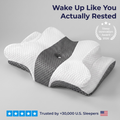 Sevair Deco Ergonomic Butterfly Memory Foam Pillow for Neck & Shoulder Pain Relief