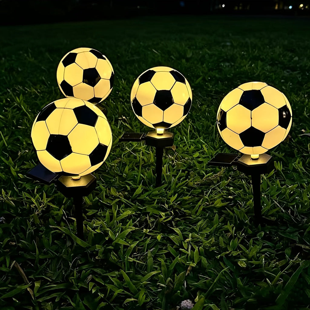 Solar Soccer Ball Path Lights 2-Pack