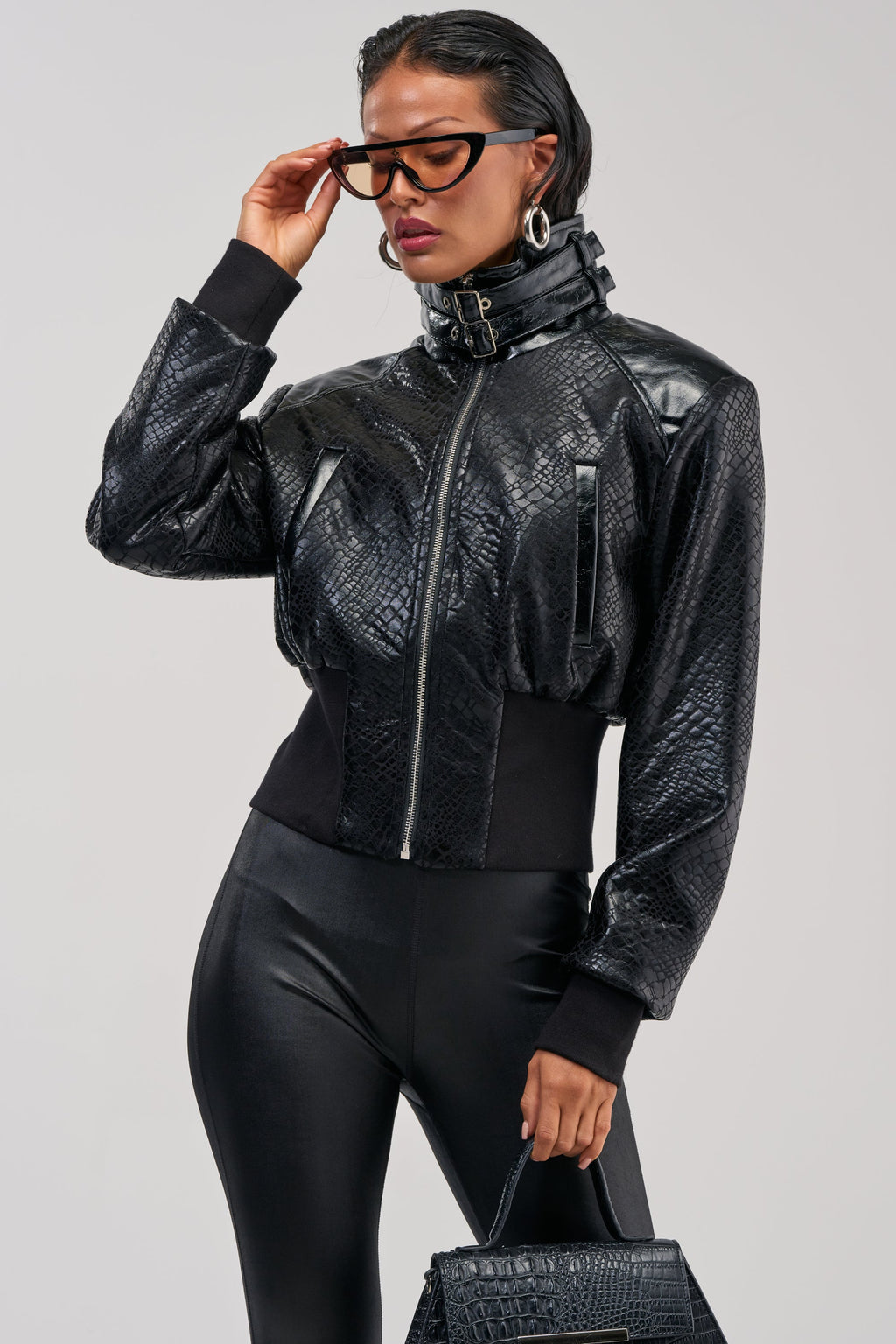 NAOMI FUNNEL NECK BOMBER