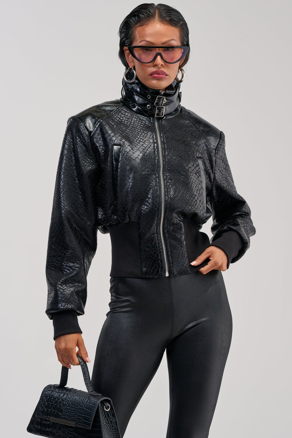 NAOMI FUNNEL NECK BOMBER