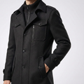 Vanguard Double-Collar Wool Coat