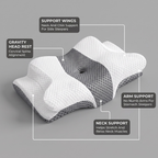 Sevair Deco Ergonomic Butterfly Memory Foam Pillow for Neck & Shoulder Pain Relief