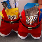 Sevair Deco Santa Pants Christmas Gift Bags 6-Pack