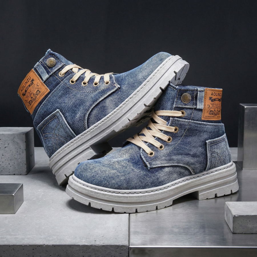 Urban Grit Denim Boots