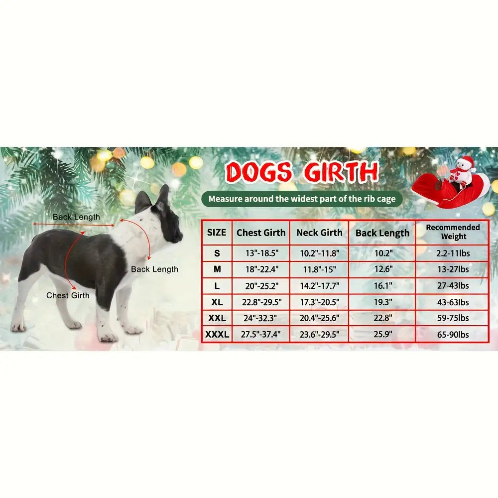 Sevair Deco Santa Carrying Dog Costume