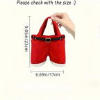 Sevair Deco Santa Pants Christmas Gift Bags 6-Pack