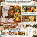 Sevair Deco Beginner-Friendly Resin Christmas Tree Night Light DIY Kit