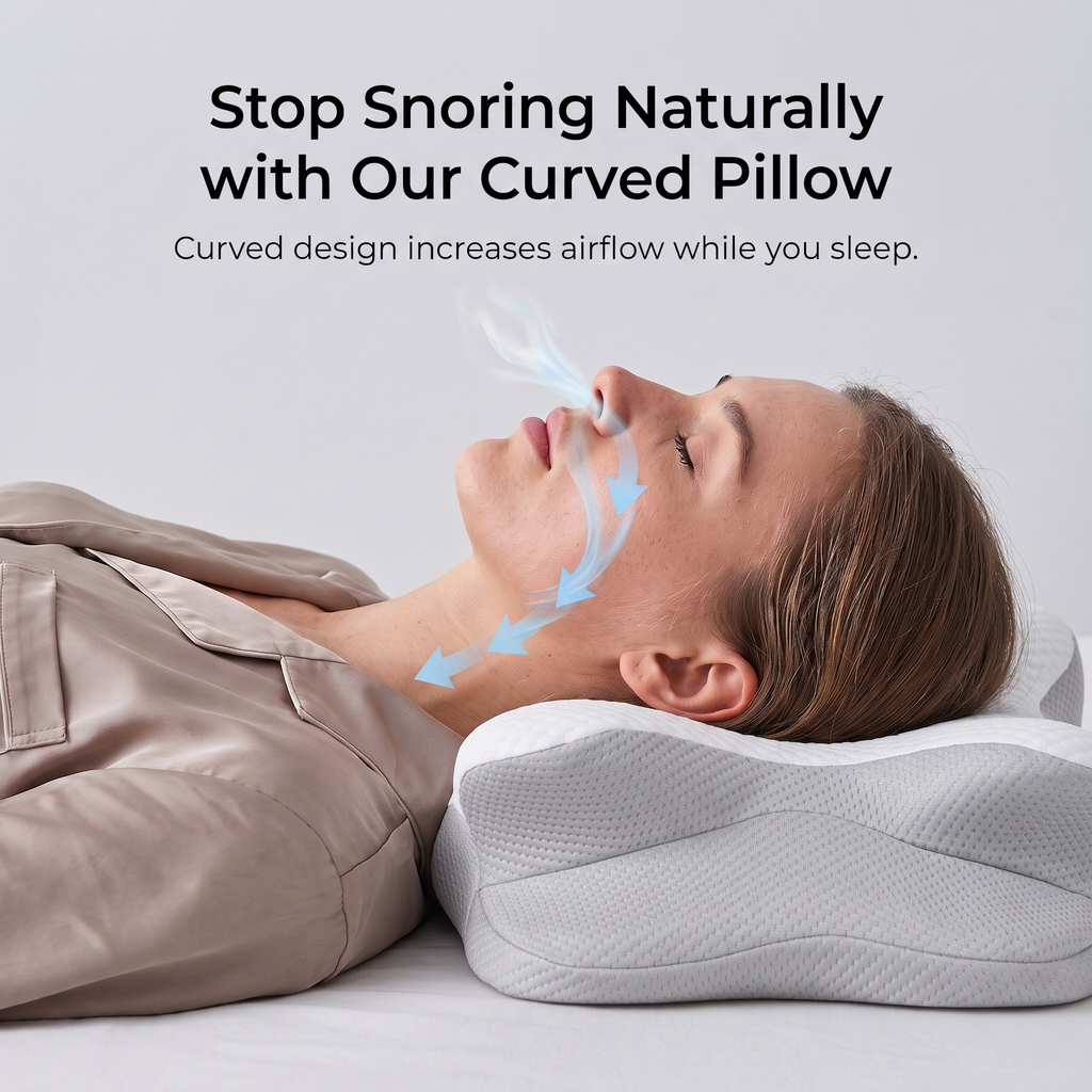 Sevair Deco Ergonomic Butterfly Memory Foam Pillow for Neck & Shoulder Pain Relief