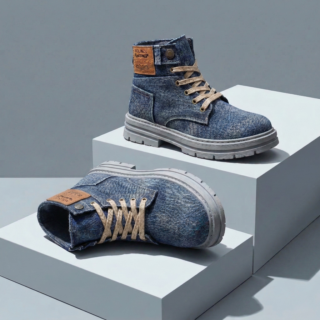 Urban Grit Denim Boots