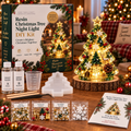 Sevair Deco Beginner-Friendly Resin Christmas Tree Night Light DIY Kit