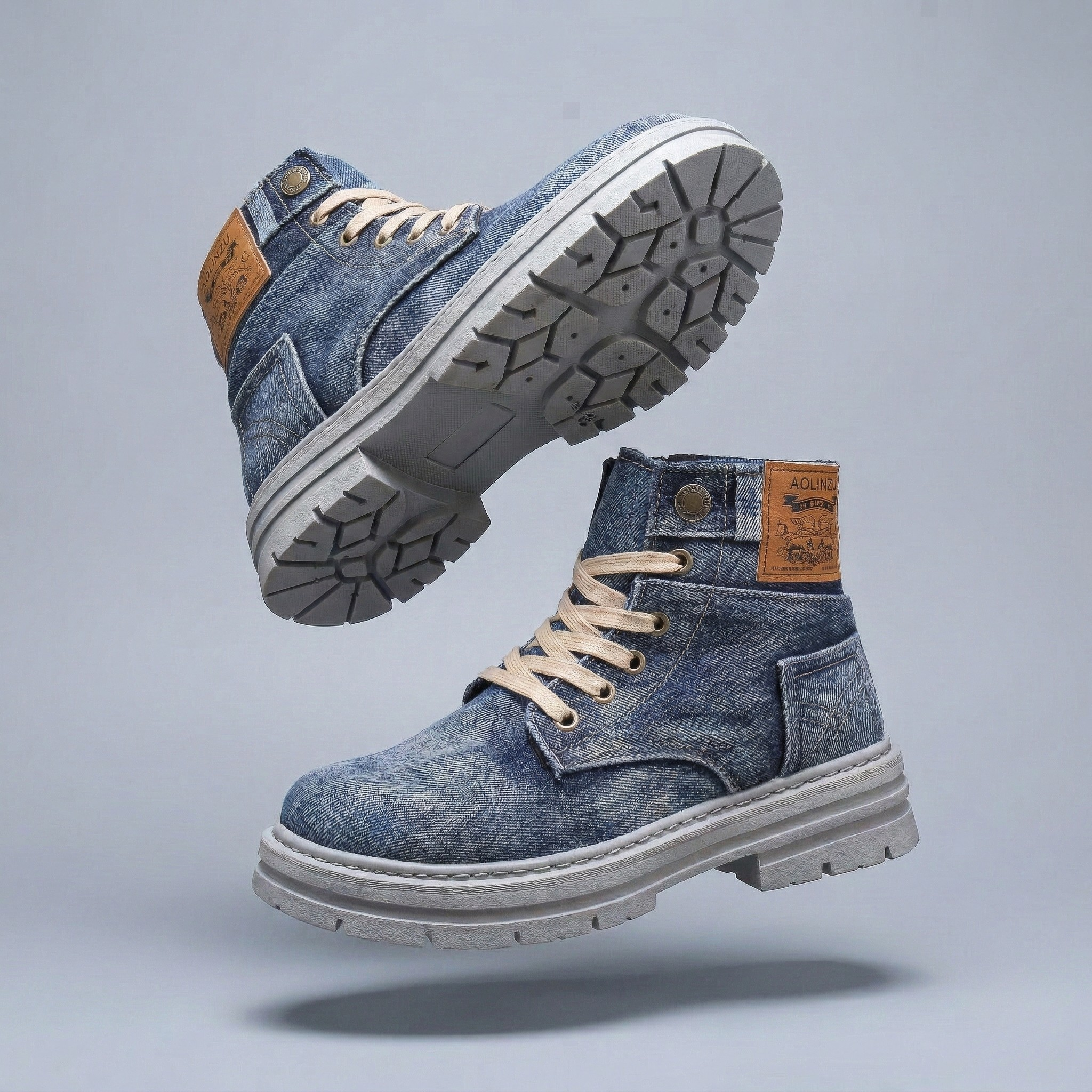 Urban Grit Denim Boots