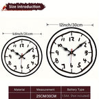 Sevair Deco Hand-Drawn Wall Clock