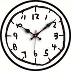 Sevair Deco Hand-Drawn Wall Clock