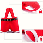 Sevair Deco Santa Pants Christmas Gift Bags 6-Pack