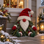 Sevair Deco Sitting Christmas Evergreen Gnome