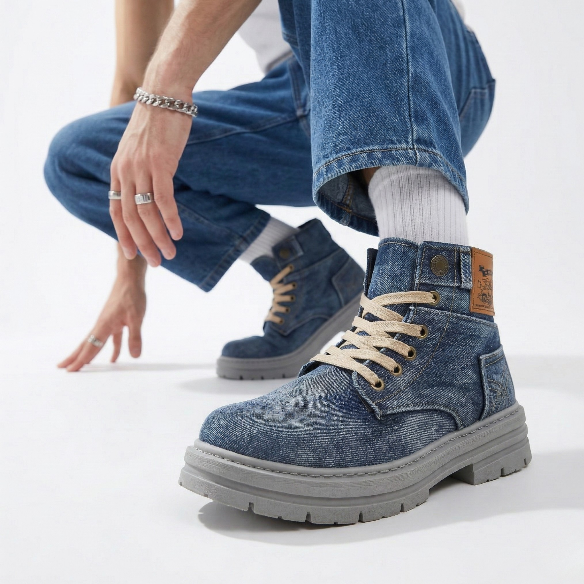 Urban Grit Denim Boots