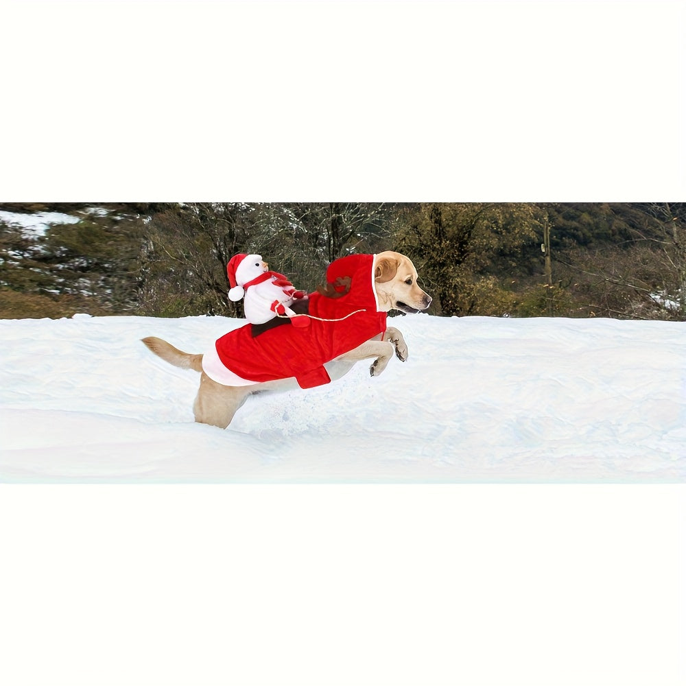 Sevair Deco Santa Carrying Dog Costume