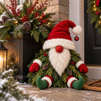 Sevair Deco Sitting Christmas Evergreen Gnome