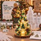 Sevair Deco Beginner-Friendly Resin Christmas Tree Night Light DIY Kit