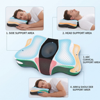 Sevair Deco Ergonomic Butterfly Memory Foam Pillow for Neck & Shoulder Pain Relief
