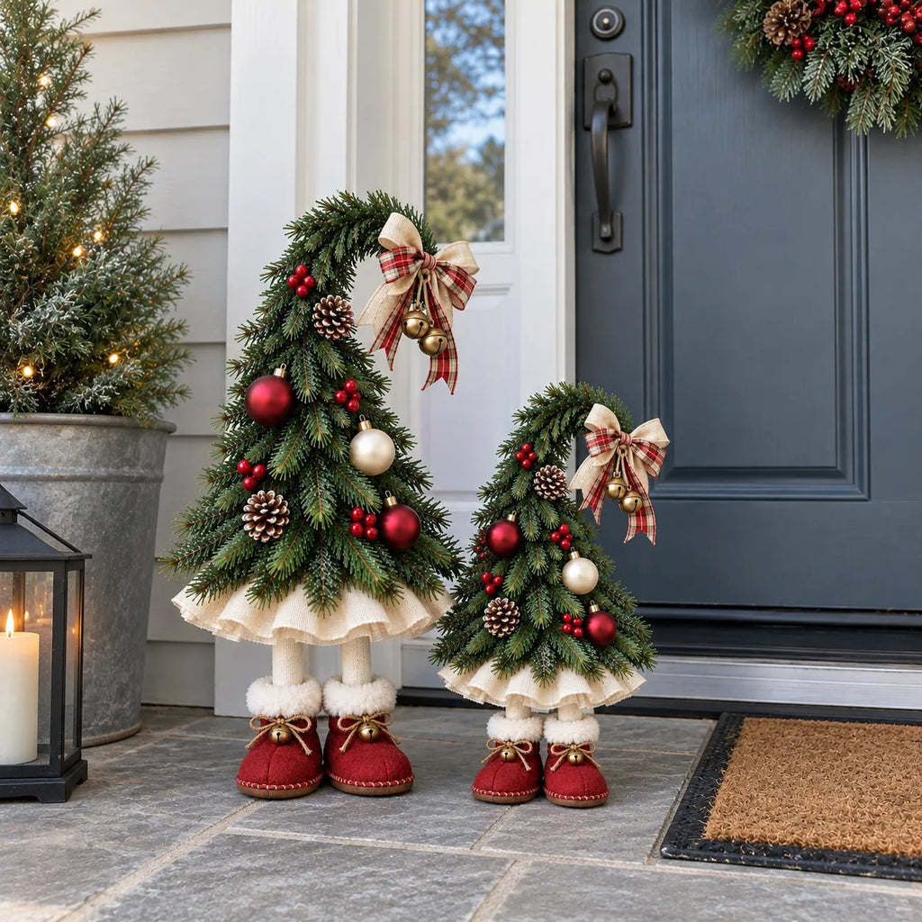 Sevair Deco Whimsical Christmas Elf Tree Topper with Red Boots – Bring Holiday Magic Home