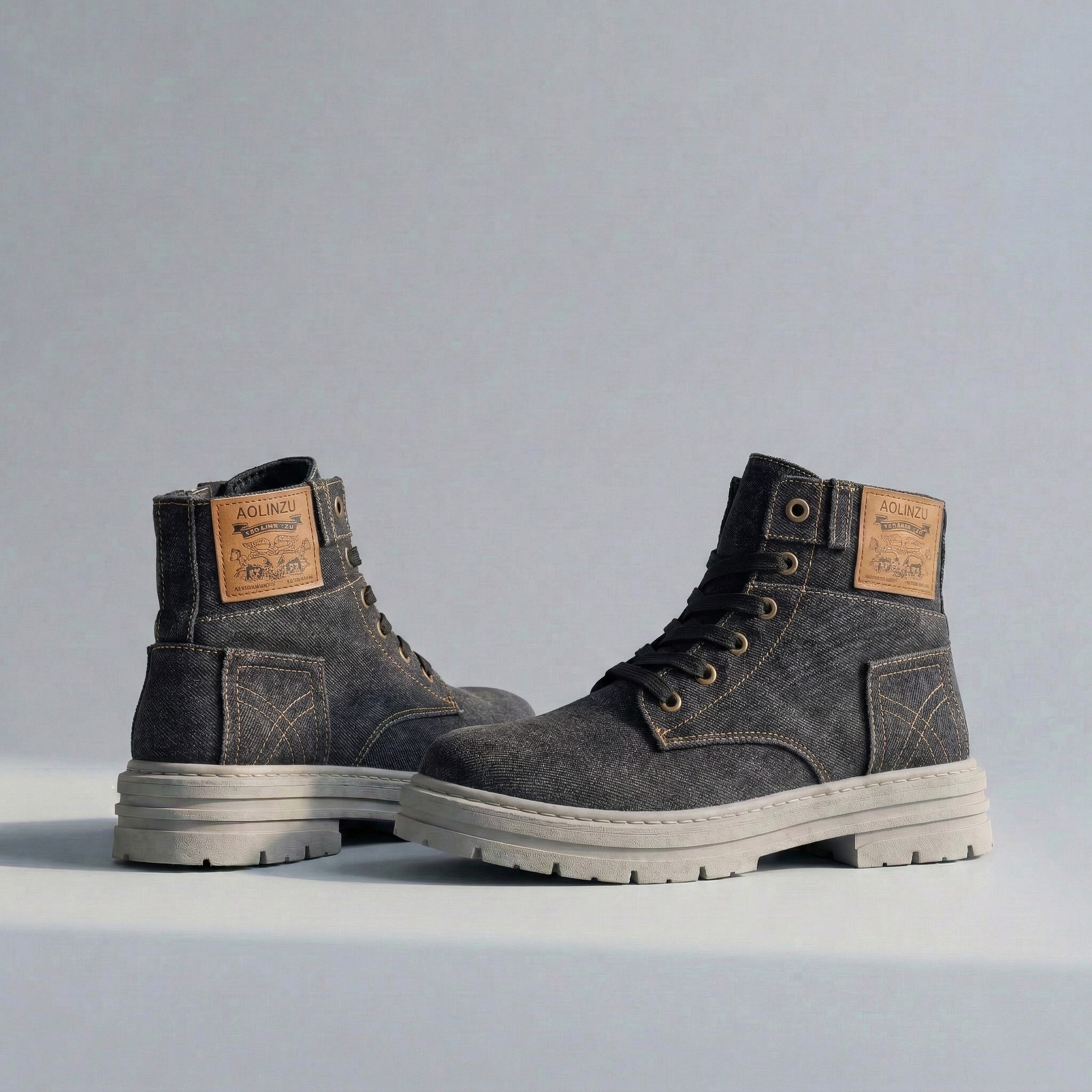 Urban Grit Denim Boots