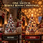 Sevair Deco Christmas Village Projection Centerpiece