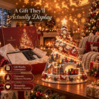 Sevair Deco Christmas Village Projection Centerpiece