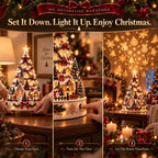 Sevair Deco Christmas Village Projection Centerpiece