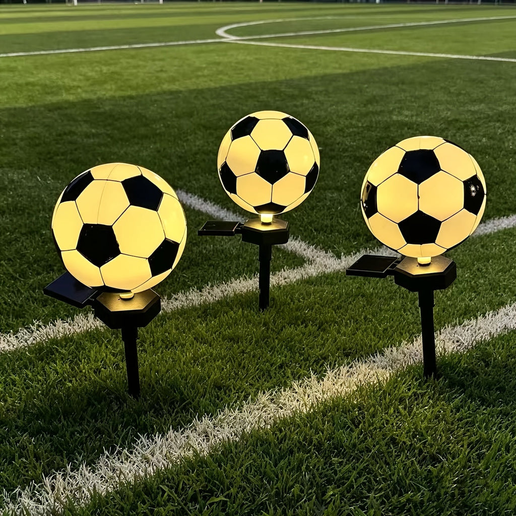 Solar Soccer Ball Path Lights 2-Pack