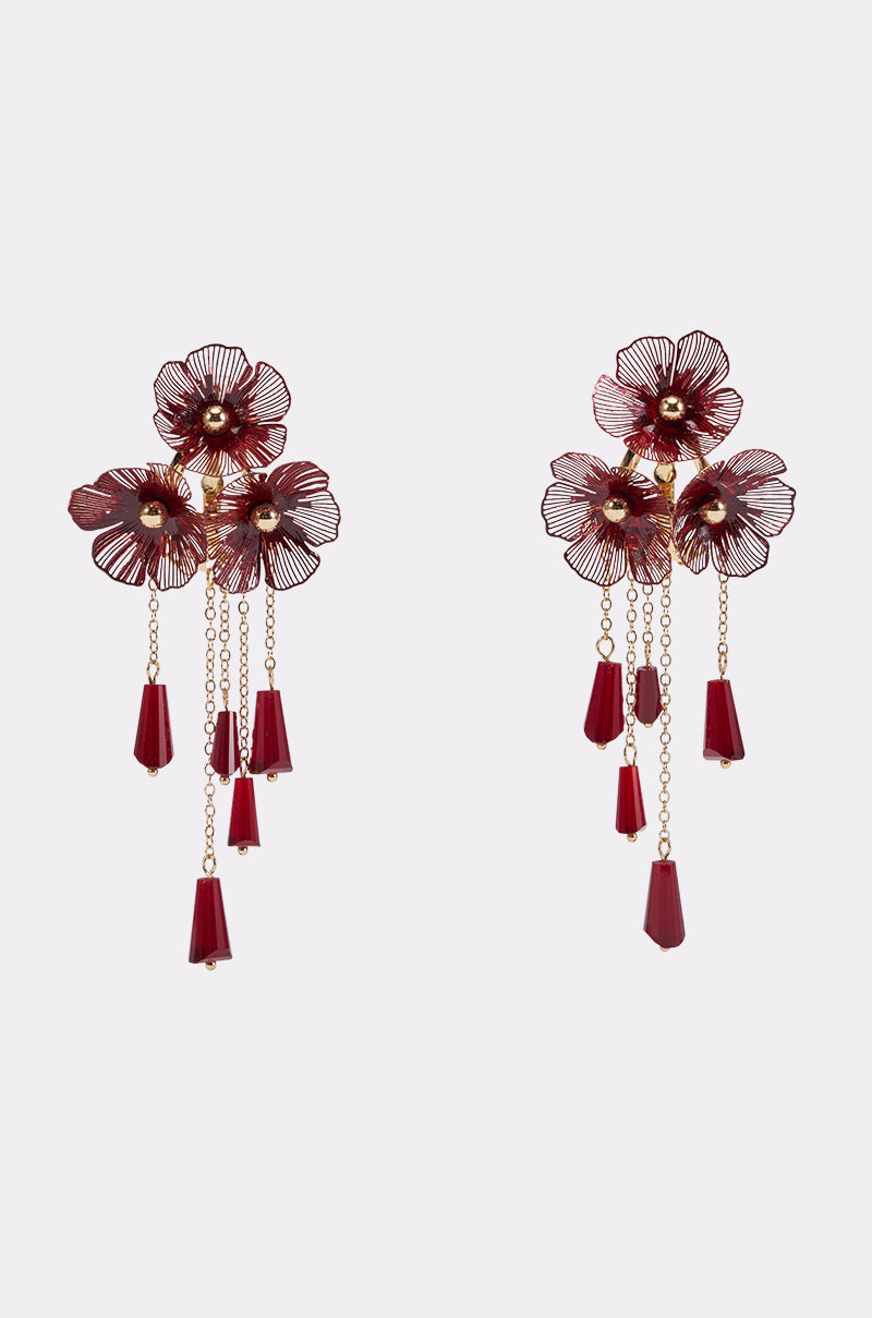 BURGUNDY DRIP CHANDELIERS