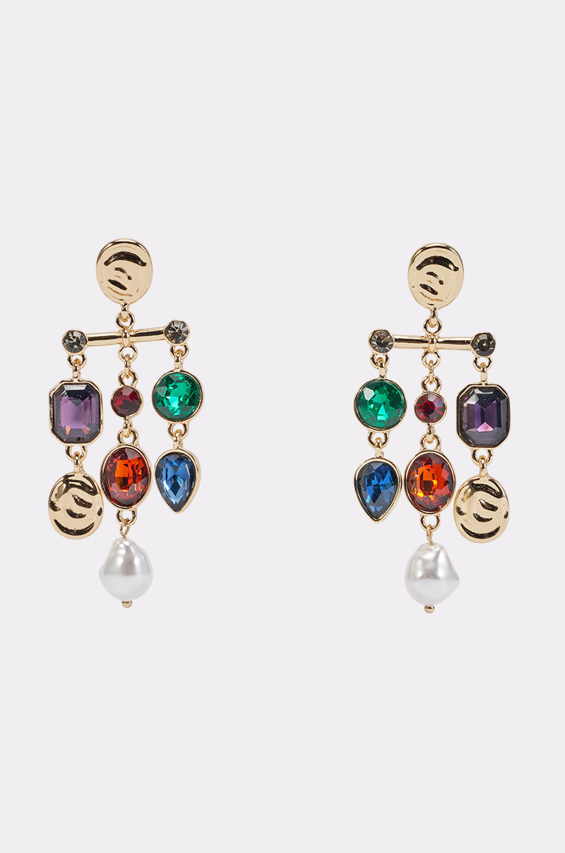 MAXIMALIST MUSE CHARM DROP EARRINGS