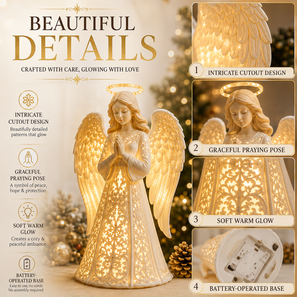 Sevair Deco Angel Christmas Guardian Light – A Symbol of Hope, Love & Protection