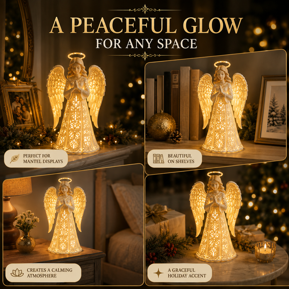 Sevair Deco Angel Christmas Guardian Light – A Symbol of Hope, Love & Protection