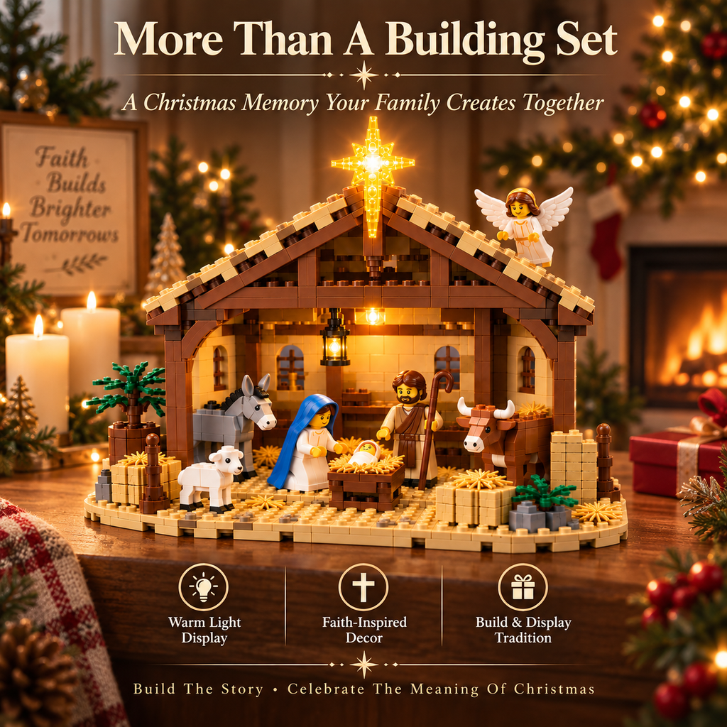 Sevair Deco Build The Christmas Story – Nativity Scene Building Block Set