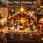 Sevair Deco Build The Christmas Story – Nativity Scene Building Block Set