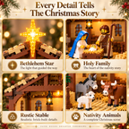 Sevair Deco Build The Christmas Story – Nativity Scene Building Block Set