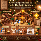 Sevair Deco Build The Christmas Story – Nativity Scene Building Block Set