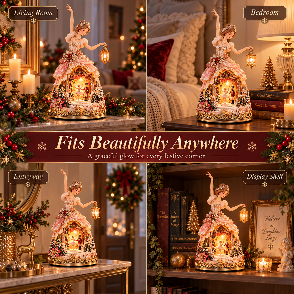 Sevair Deco Winter Ballerina Story Lamp