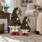 Sevair Deco Whimsical Christmas Elf Tree Topper with Red Boots – Bring Holiday Magic Home