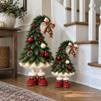 Sevair Deco Whimsical Christmas Elf Tree Topper with Red Boots – Bring Holiday Magic Home