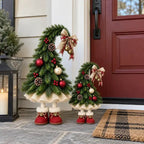 Sevair Deco Whimsical Christmas Elf Tree Topper with Red Boots – Bring Holiday Magic Home