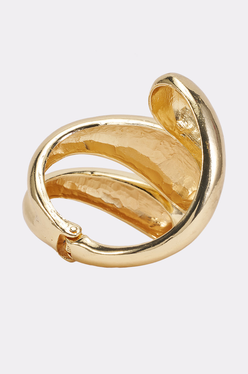 CECELIA METAL CUFF IN GOLD