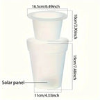 Solar Illuminated Garden Flower Pot